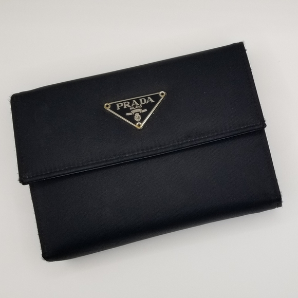 Prada "Tessuto" Nylon and Leather, Trifold Wallet - Picture 7 of 11